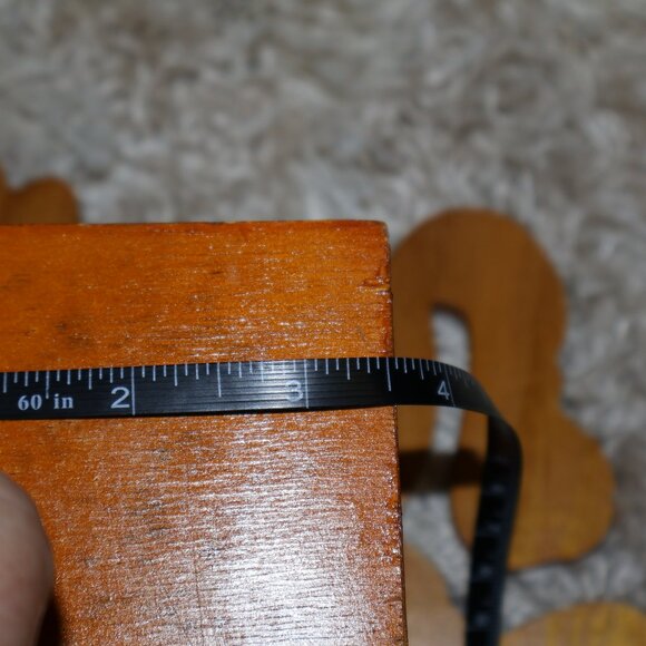 Vintage Rocking Horse Holiday Decor Square Box Christmas Planter Pens Utensils - Picture 11 of 12